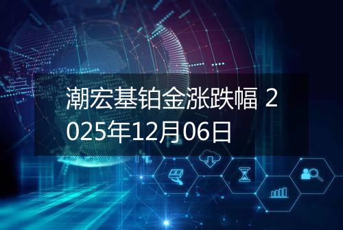 潮宏基铂金涨跌幅 2025年12月06日